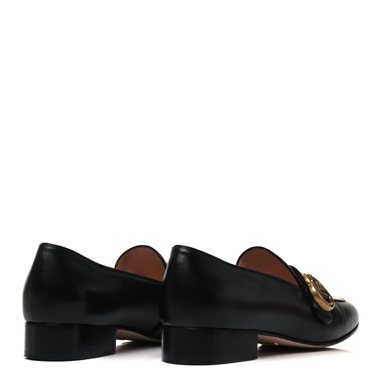 Gucci Malaga Kid Womens GG Marmont Loafers 36.5 Black 4 of 7