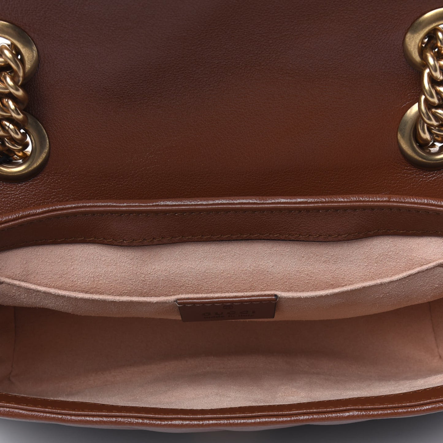 Azalea Calfskin Matelasse Diagonal Mini GG Marmont Shoulder Bag Cuir