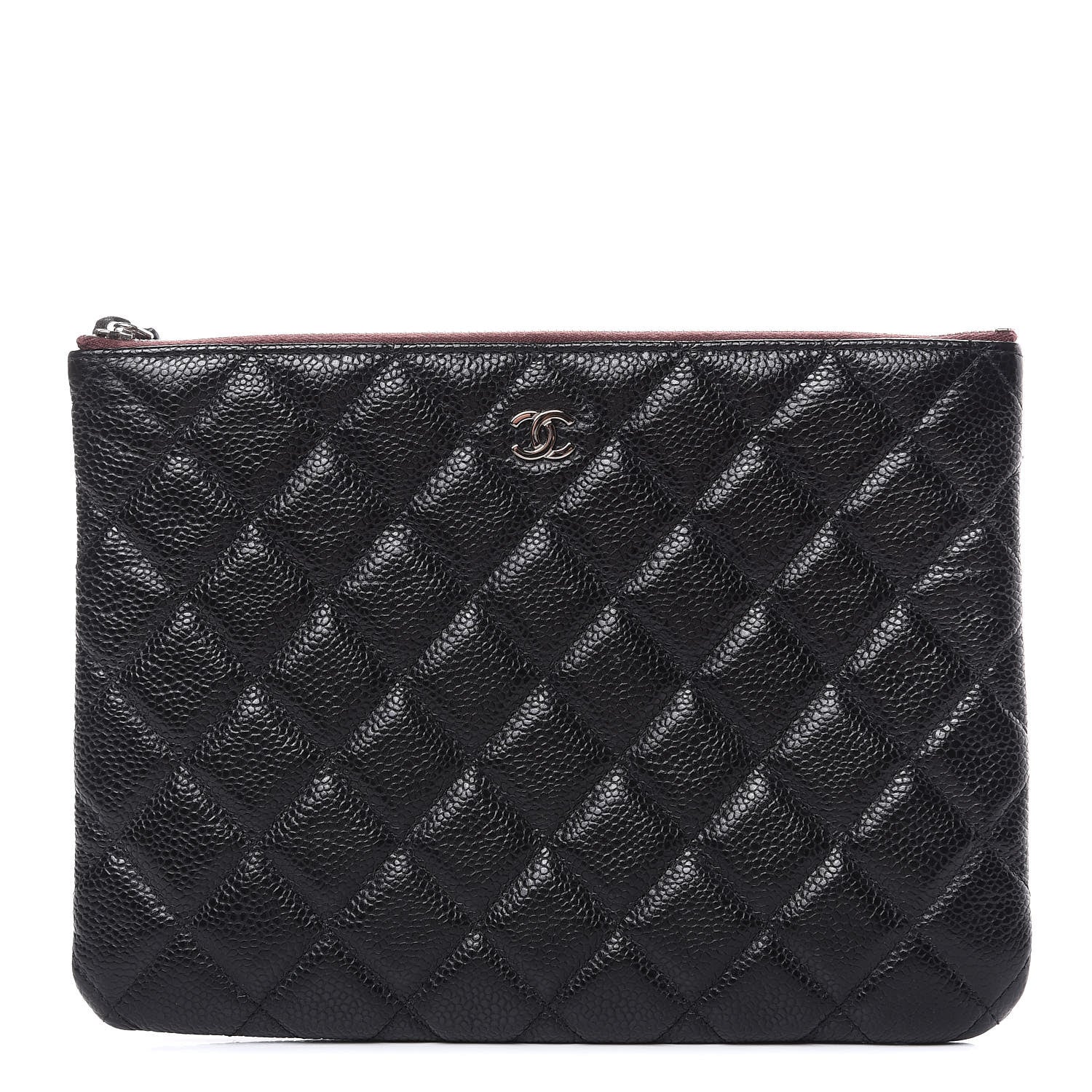 Chanel Caviar Quilted Medium Cosmetic Case Black 1 of 9