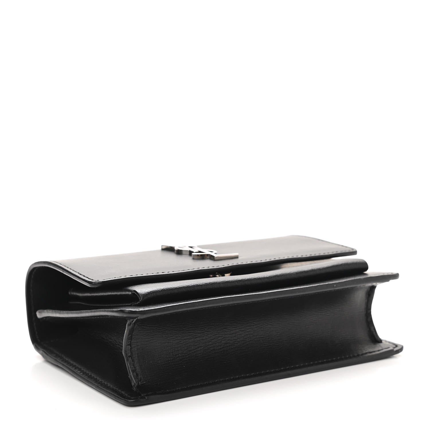 Saint Laurent Calfskin Monogram Sunset Chain Wallet Black 4 of 11