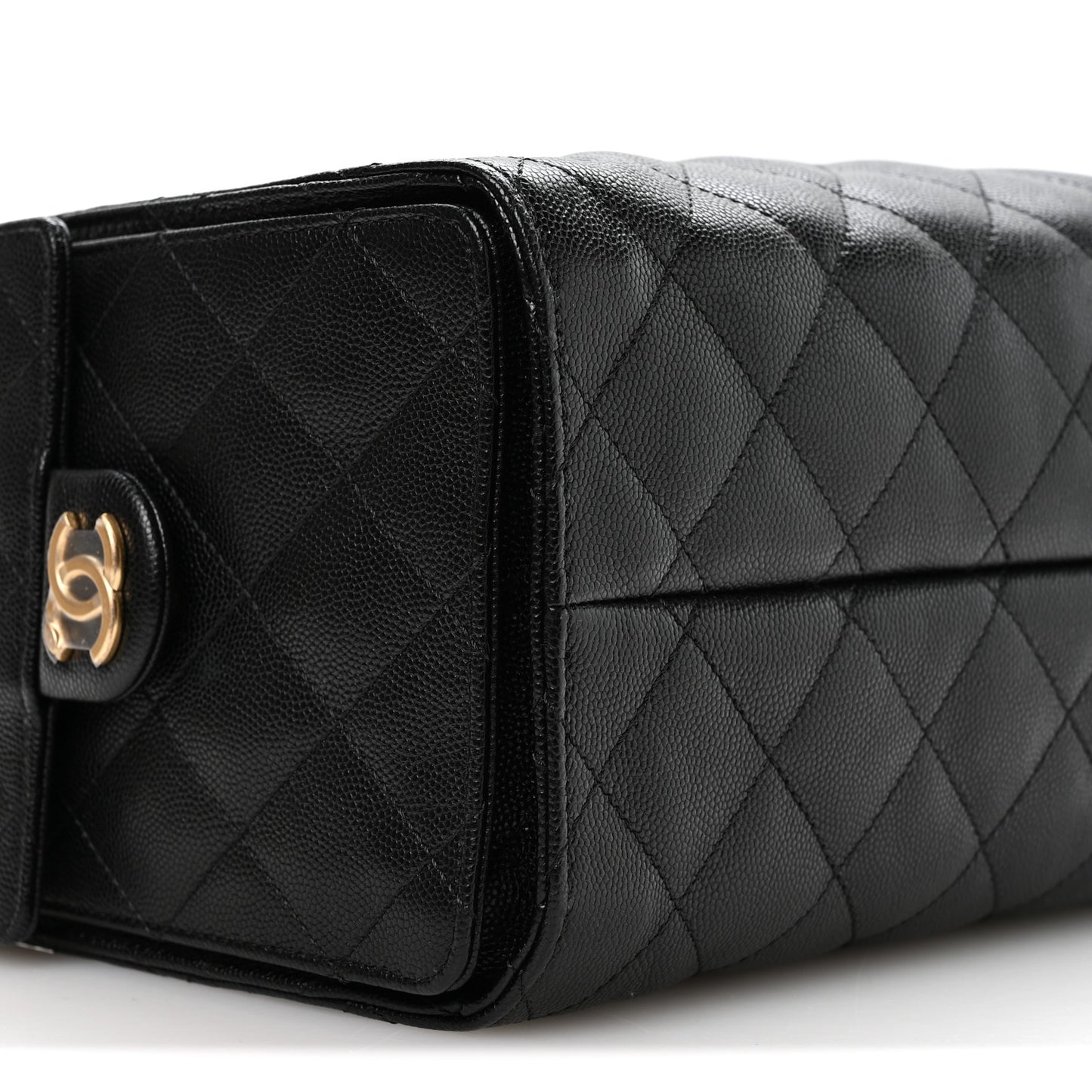Caviar Quilted Small Chanel 25 Handbag Black