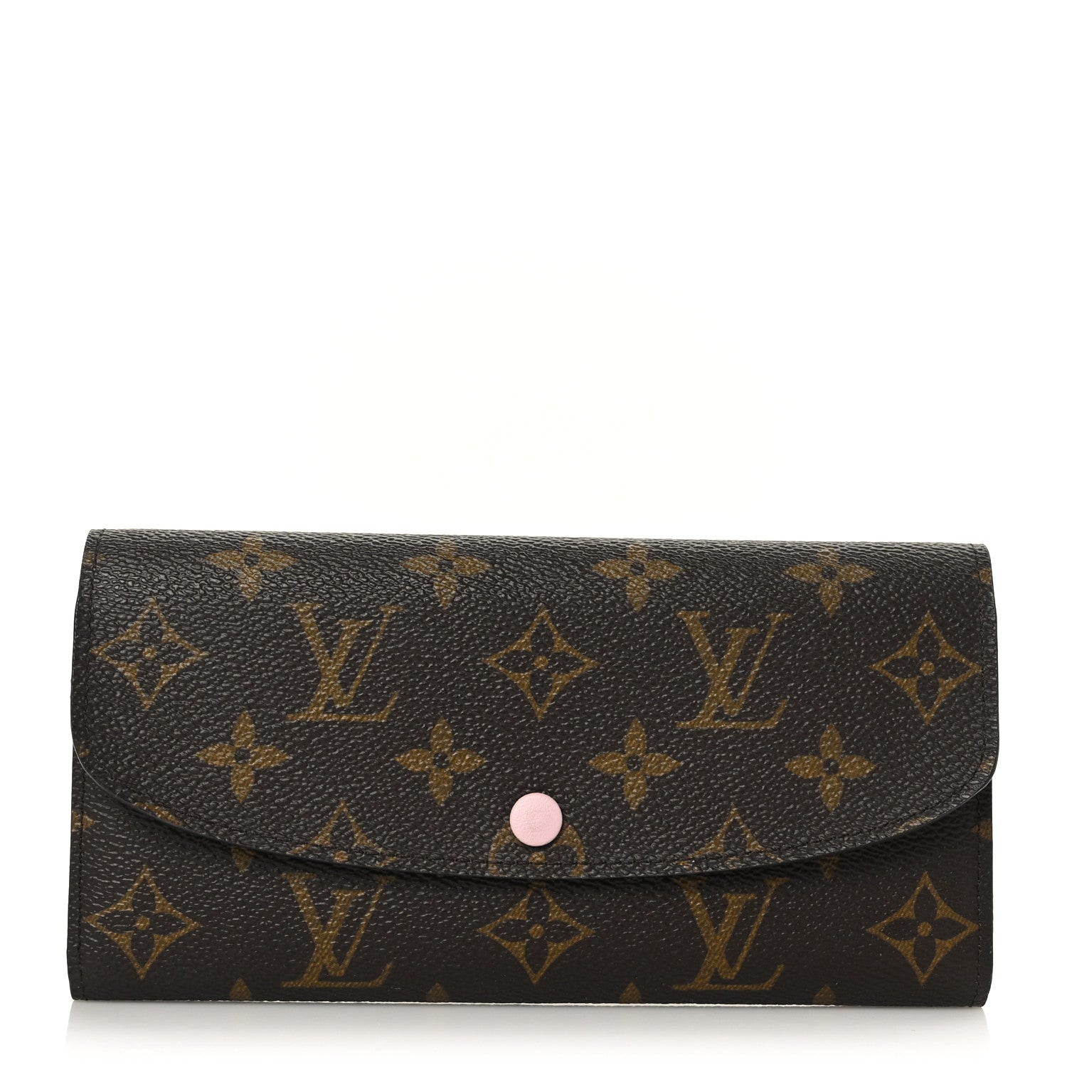 Louis Vuitton Monogram Emilie Wallet Rose Ballerine 1 of 6