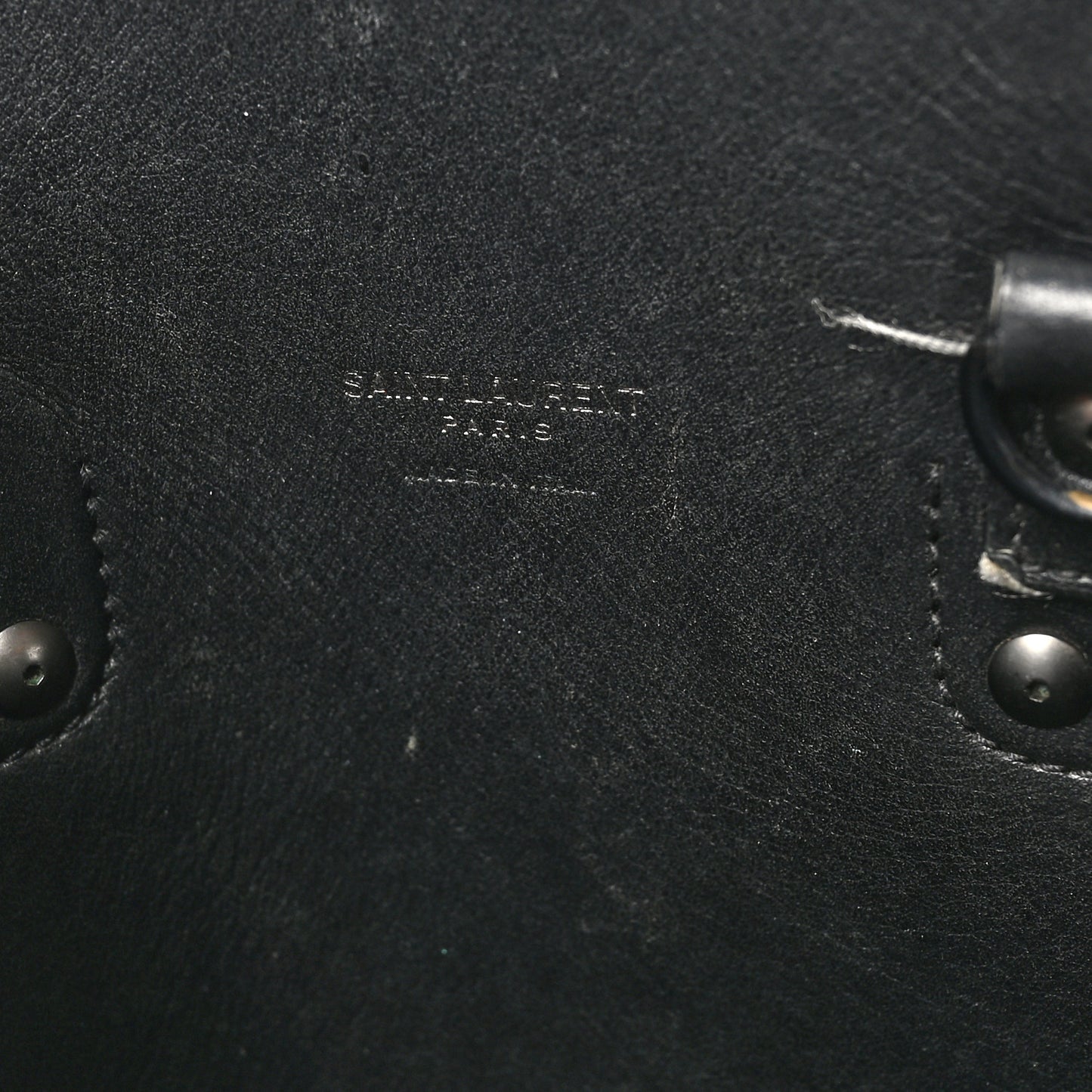 Grained Calfskin Baby Sac De Jour Black