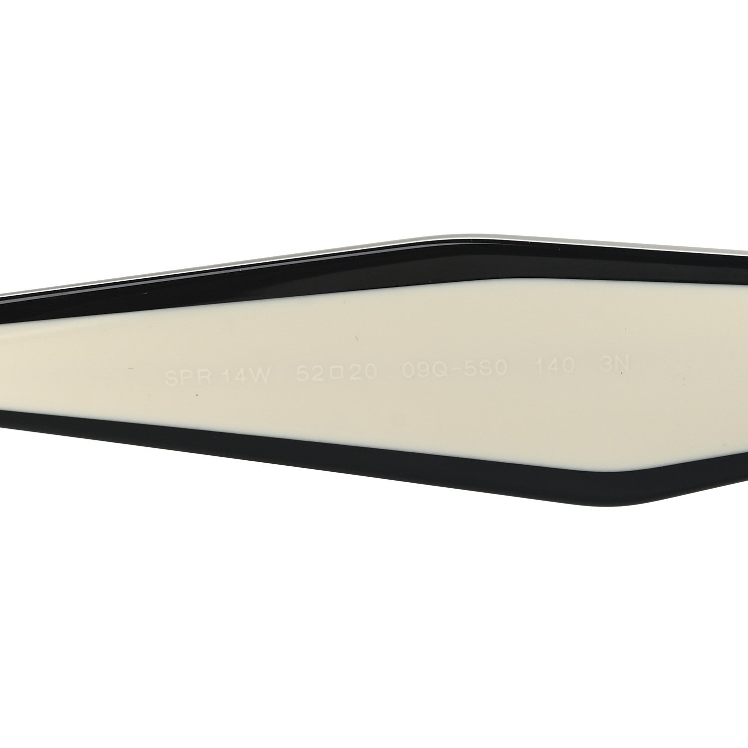 Prada Acetate Square Sunglasses SPR 14W Black White 6 of 7