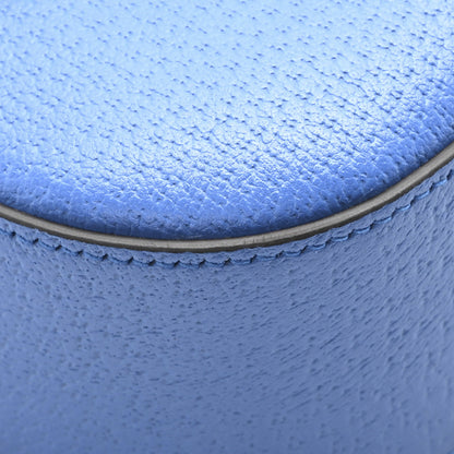 Gucci X ADIDAS Textured Dollar Calfskin Web Small Trefoil Horsebit 1955 Shoulder Bag Blue Off White 9 of 10