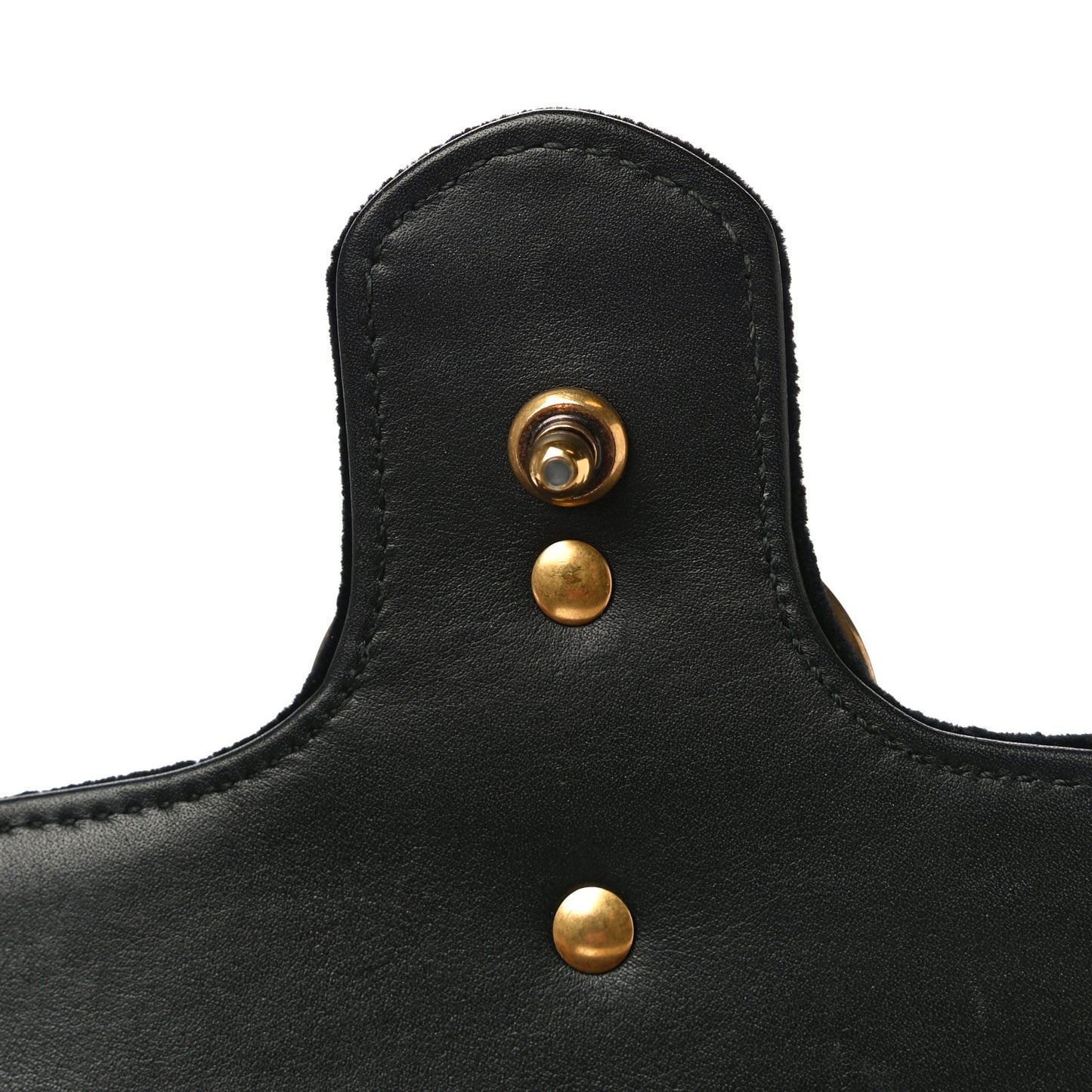 Velvet Matelasse Mini GG Marmont Shoulder Bag Black