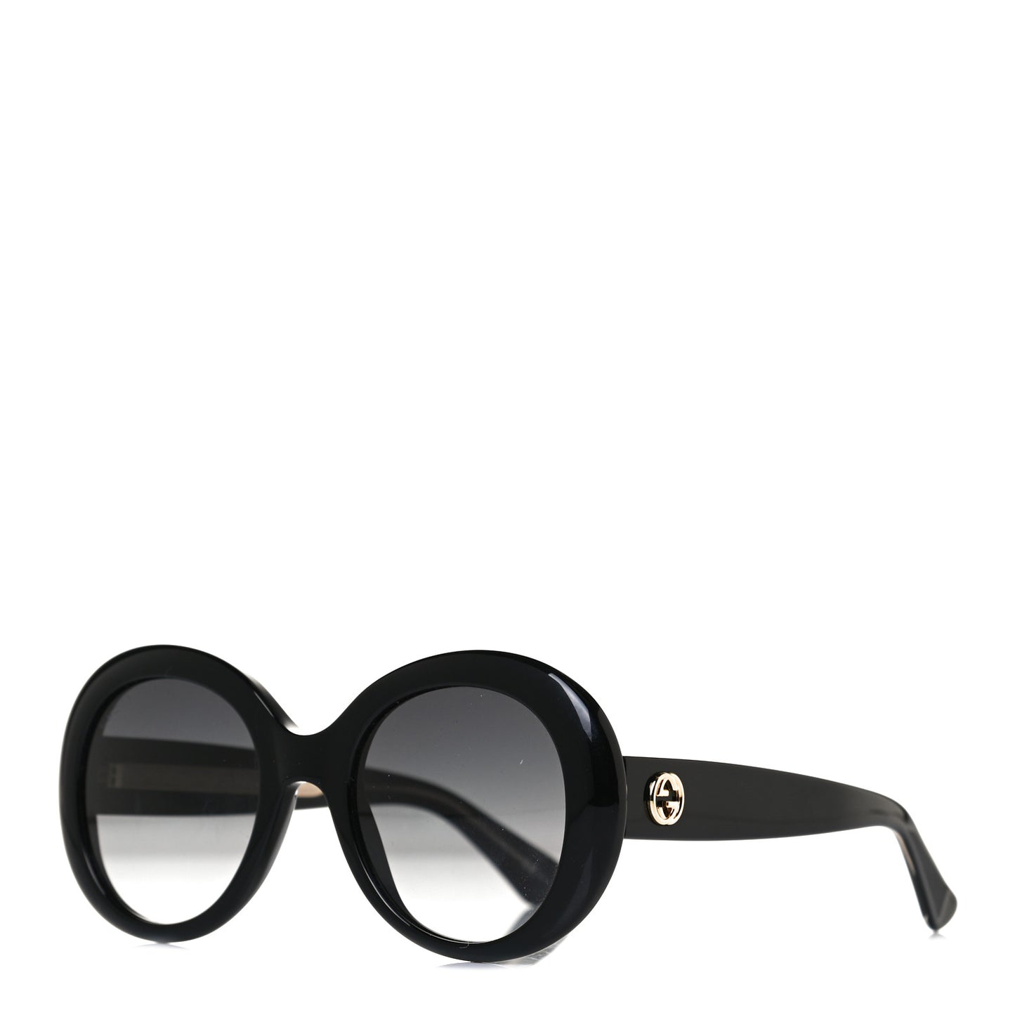 Acetate Round GG Sunglasses GG3815S Black