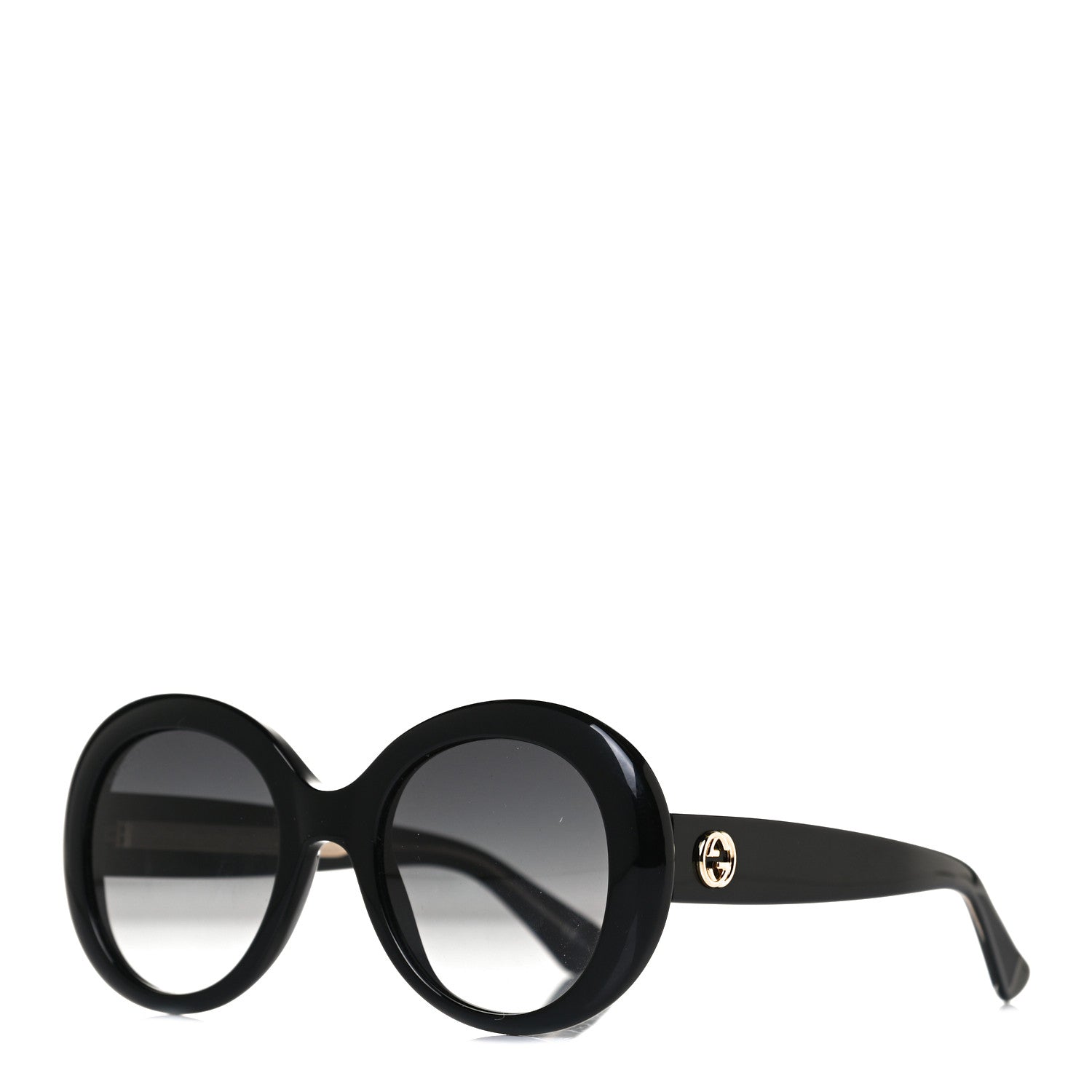 Gucci Acetate Round GG Sunglasses GG3815S Black 1 of 8