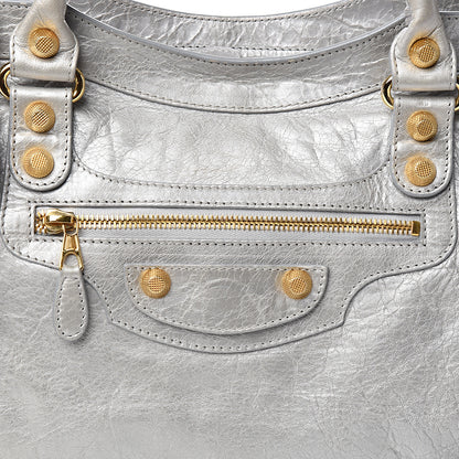 Balenciaga Agneau Giant 12 Gold Hardware City Gris Aluminum 9 of 9