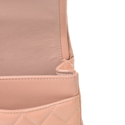 Chanel Patent Quilted Medium Double Flap Light Pink 15 of 18