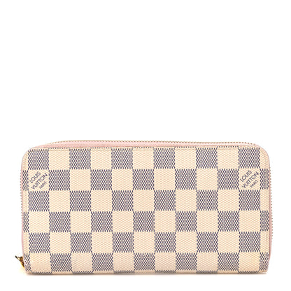 Louis Vuitton Damier Azur Zippy Wallet Rose Ballerine 1 of 7