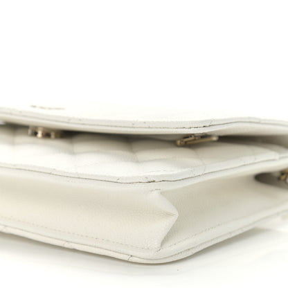 Chanel Caviar Quilted Wallet On Chain WOC White 11 of 12