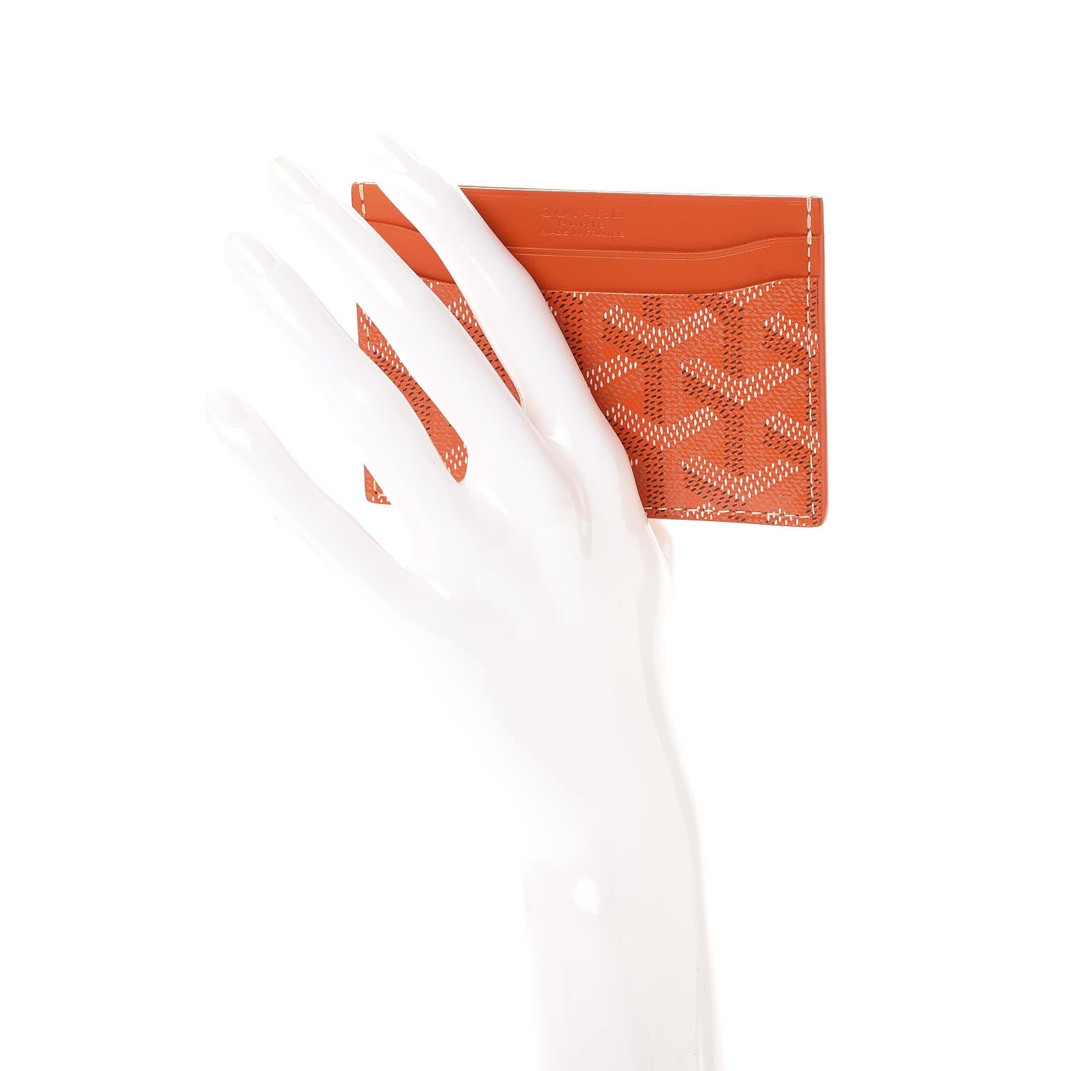 Goyard Goyardine Saint Sulpice Card Holder Orange 2 of 8
