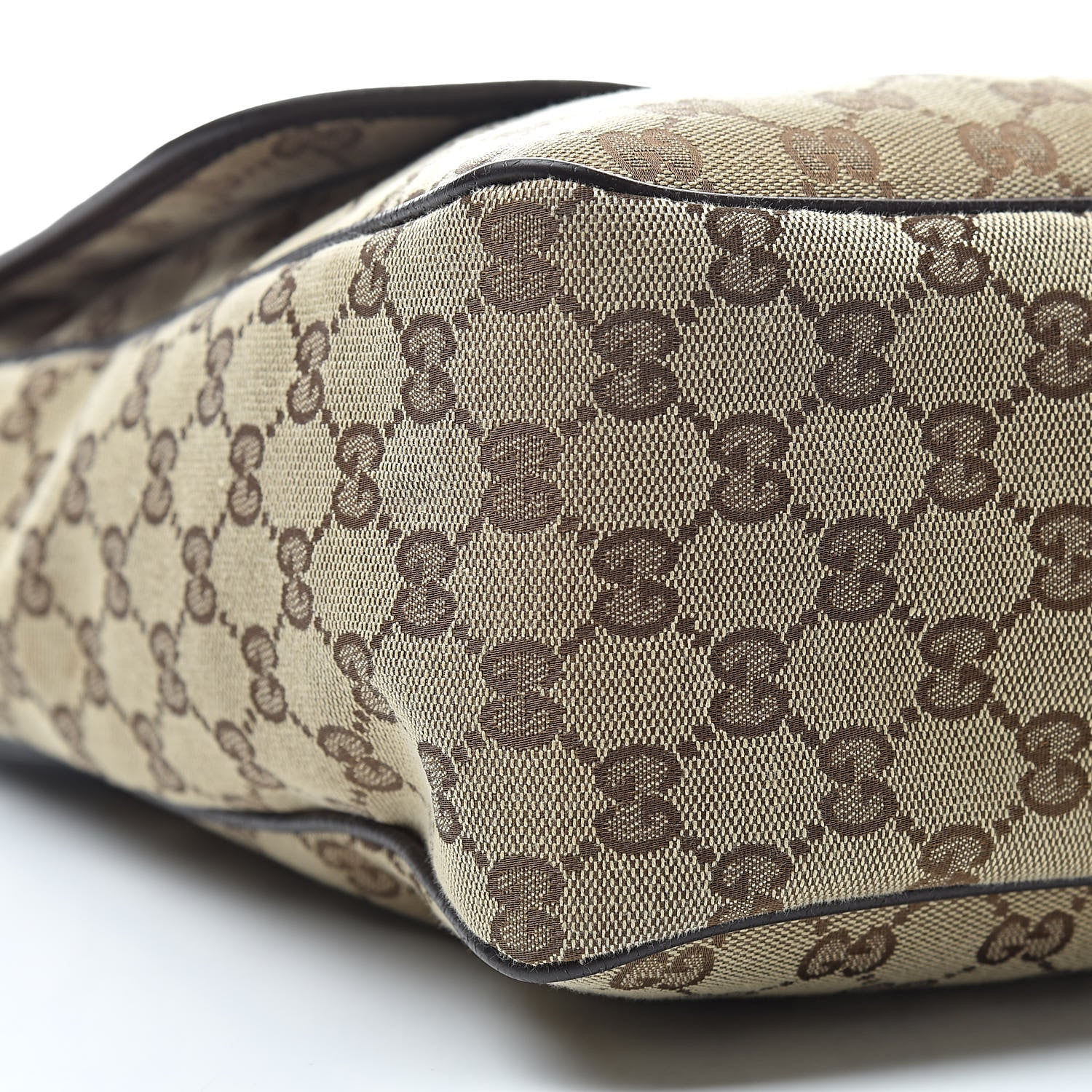 Gucci Monogram Web Medium Flap Messenger Beige Dark Brown 9 of 13