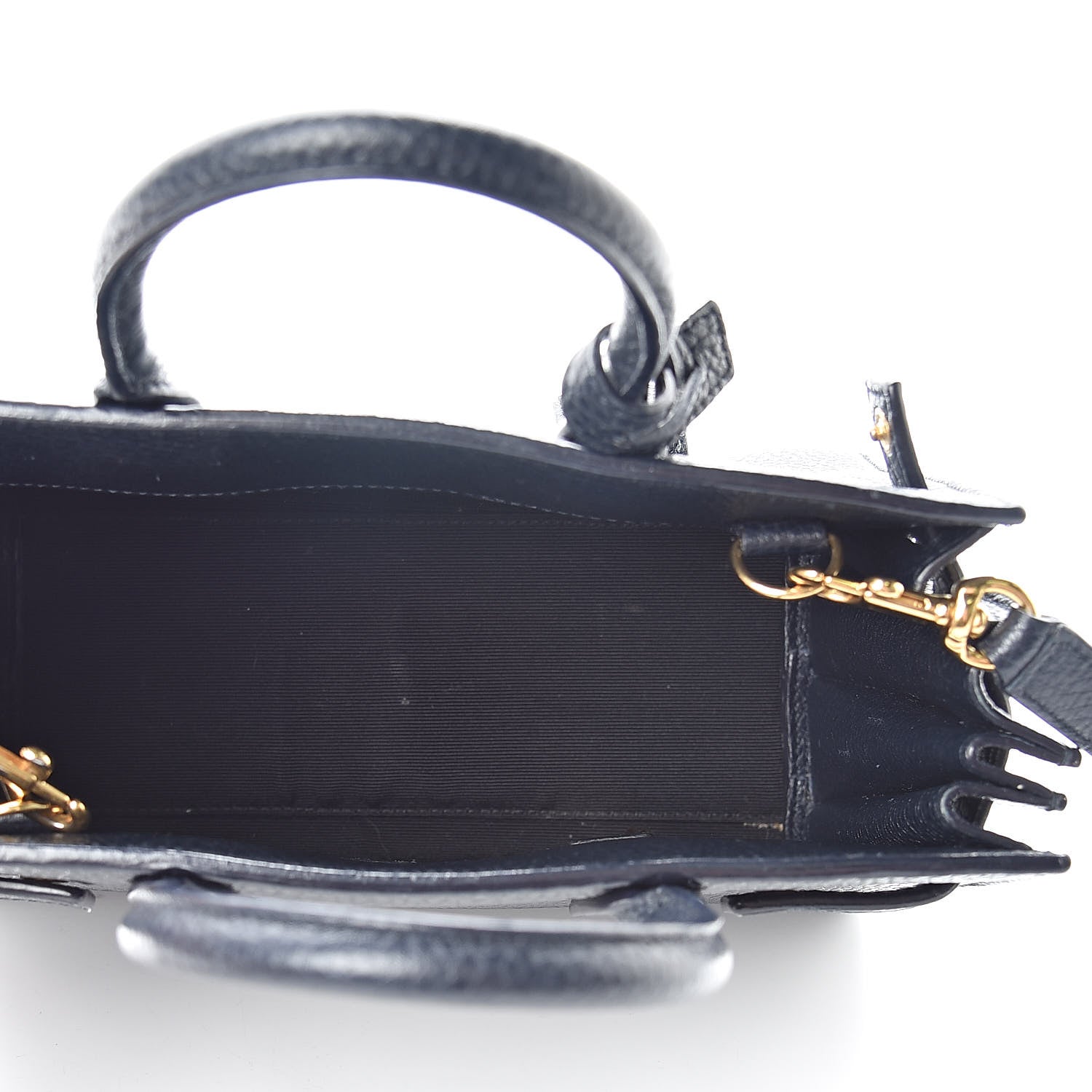Saint Laurent Grained Calfskin Nano Sac De Jour Marine 5 of 12