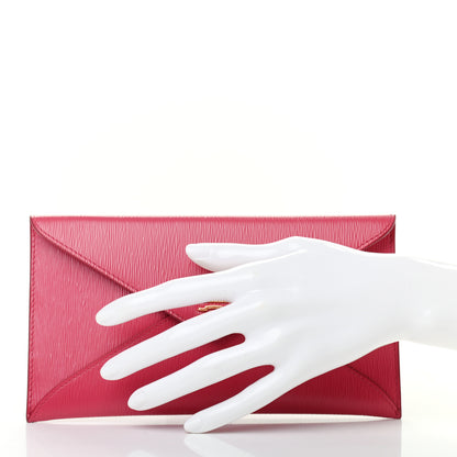 Prada Vitello Move Envelope Wallet Peonia 2 of 7