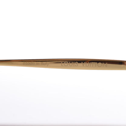 Louis Vuitton Lily Sunglasses Z0371U Brown Glitter 6 of 9