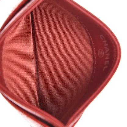 Chanel Caviar Quilted Card Holder Red 3 of 9
