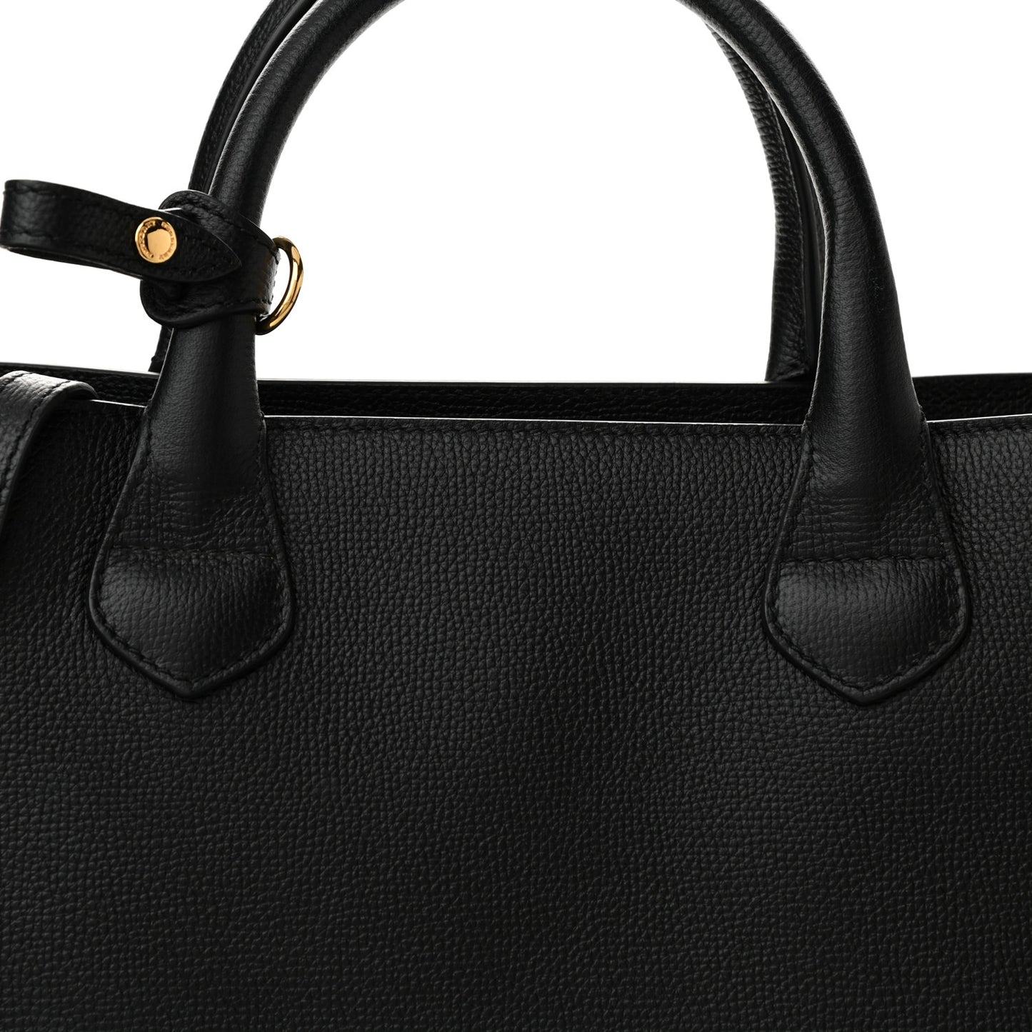 Derby Calfskin House Check Medium Banner Tote Black