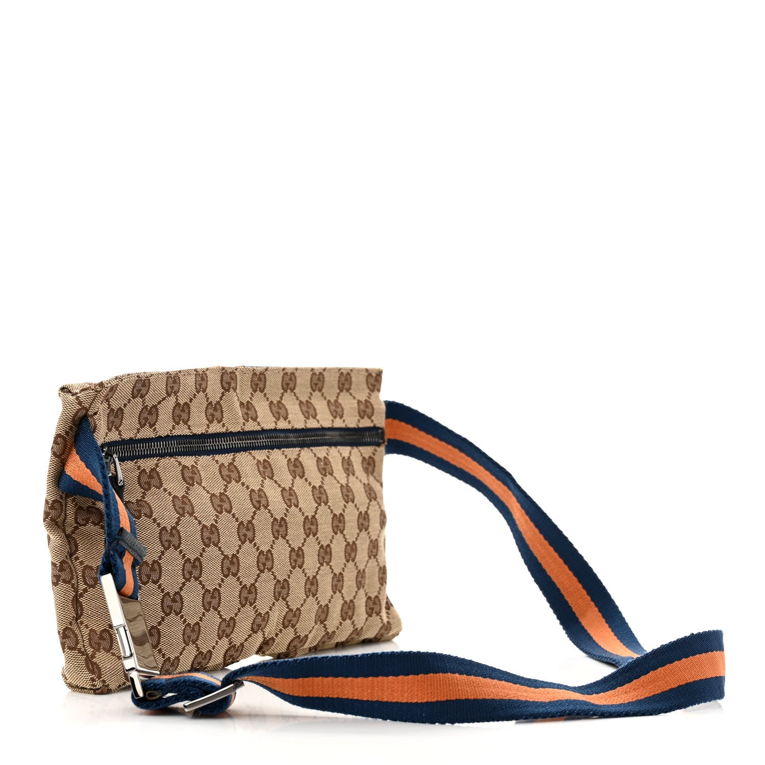 Gucci Monogram Web Belt Bag Navy 3 of 11