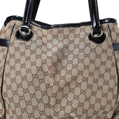 Gucci Monogram Large Full Moon Tote Black 7 of 14