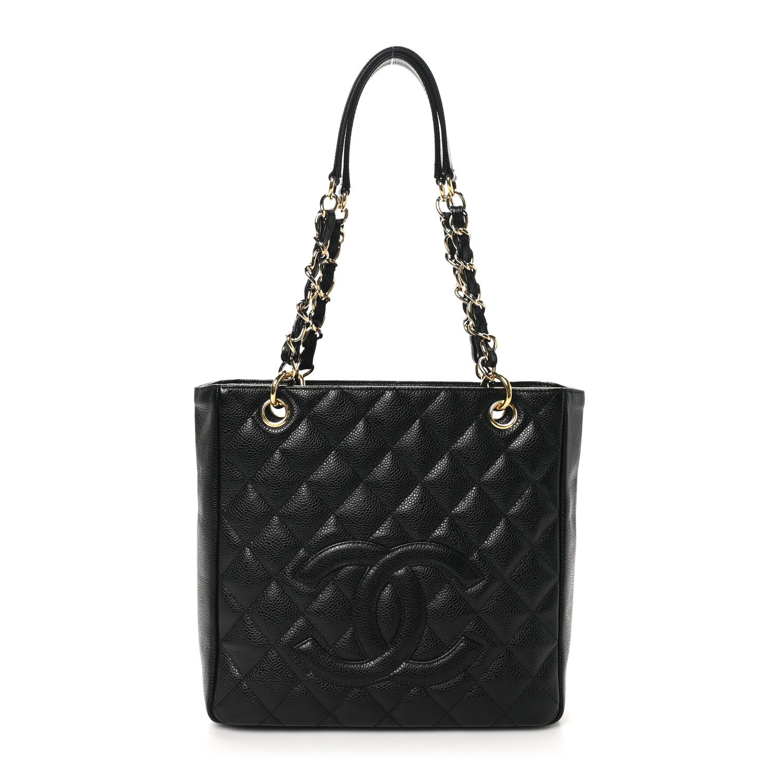 Chanel Caviar Quilted Petit Shopping Tote PST Black 1 of 11