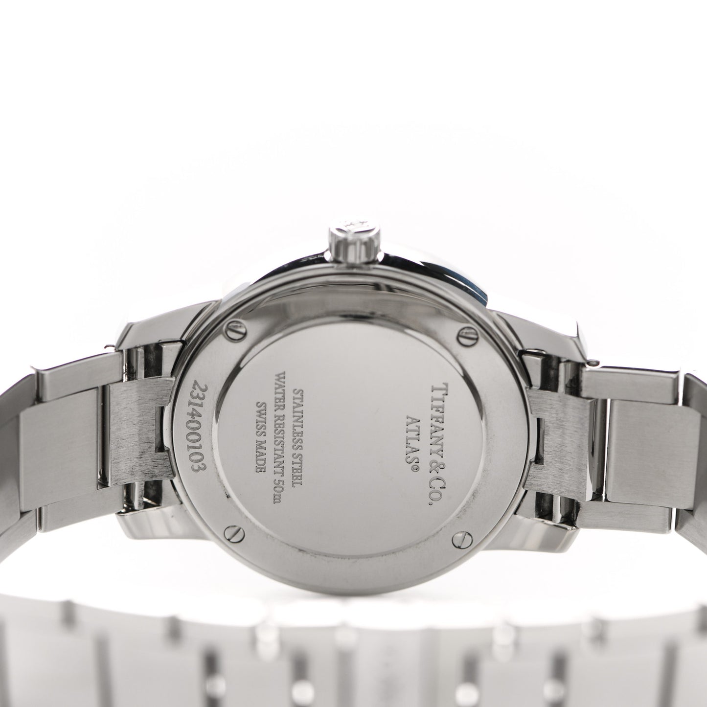 Stainless Steel 29mm Atlas 2-Hand Quartz Watch Black