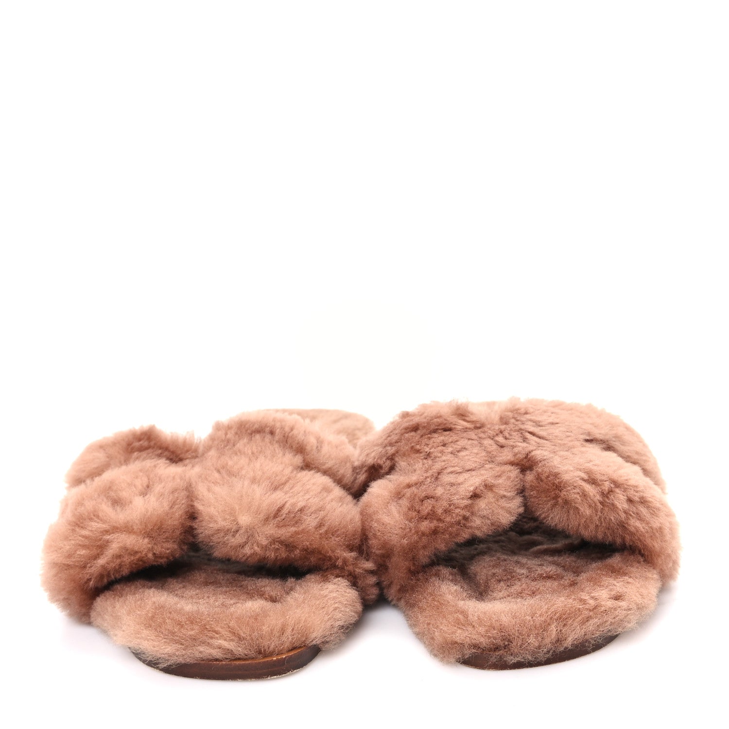 Hermes Woolskin Oran Sandals 40 Naturel 2 of 9