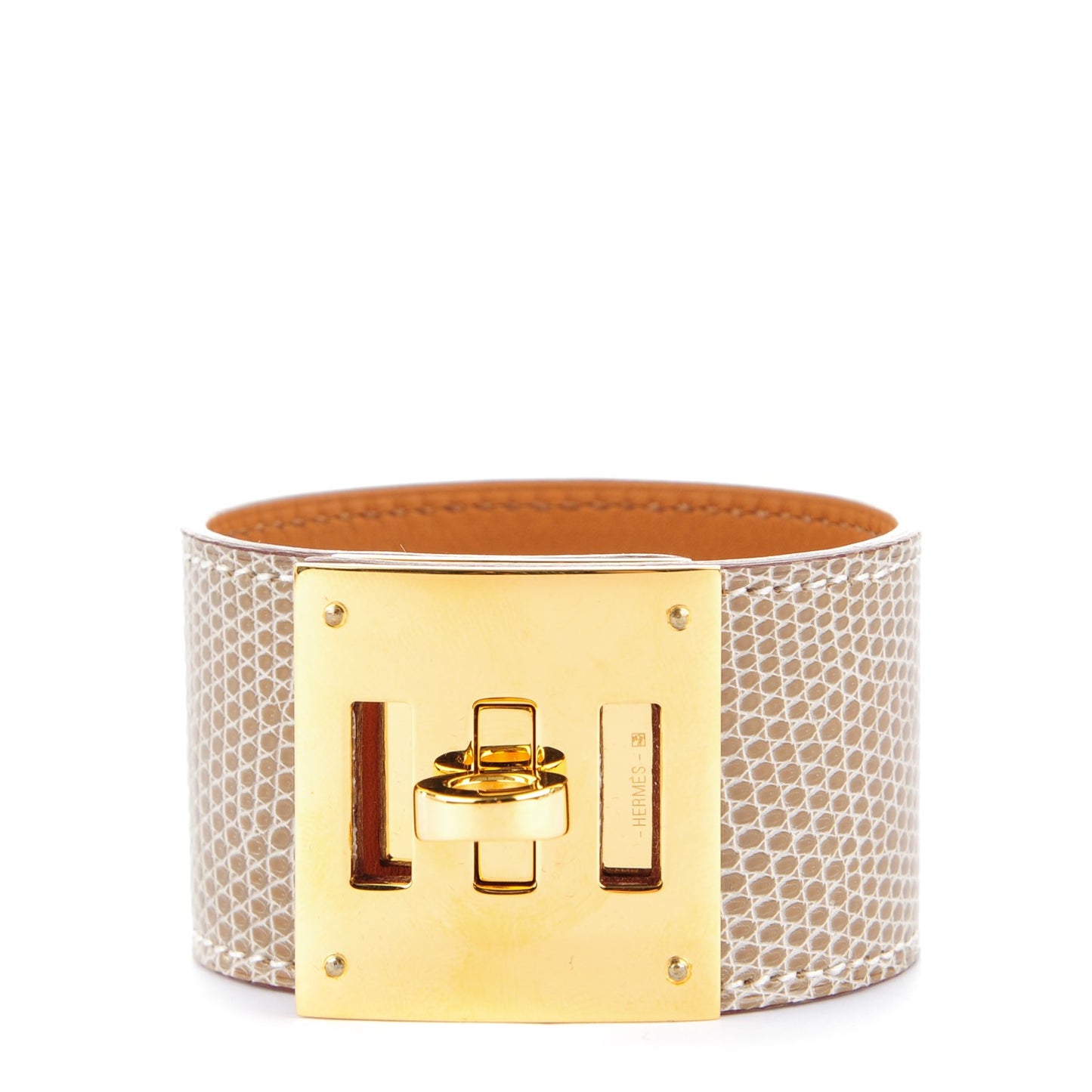 Lizard Kelly Dog Bracelet Ficelle