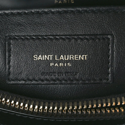 Saint Laurent Calfskin Y Quilted Monogram Small Loulou Chain Satchel Black 7 of 12