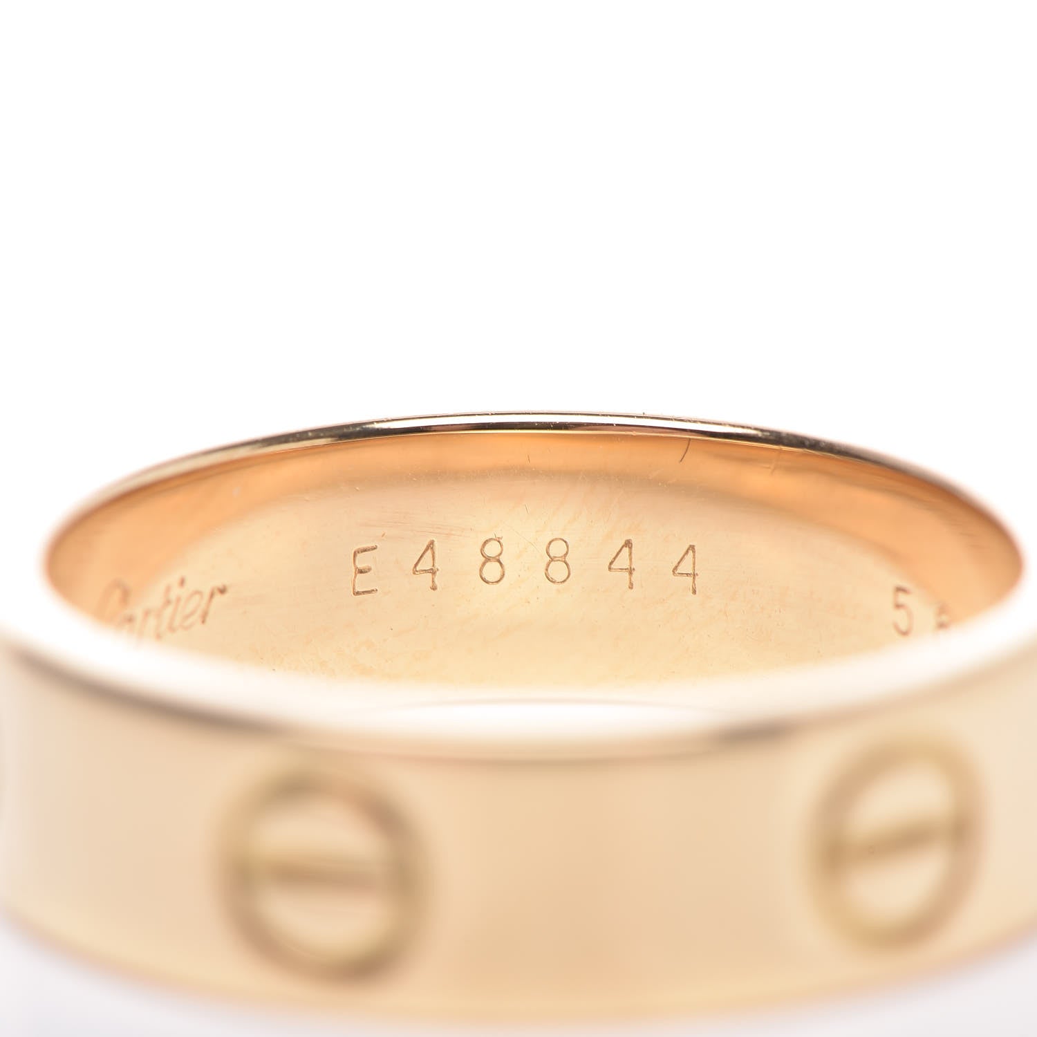 Cartier 18K Yellow Gold 5.5mm LOVE Ring 58 8.25 5 of 6