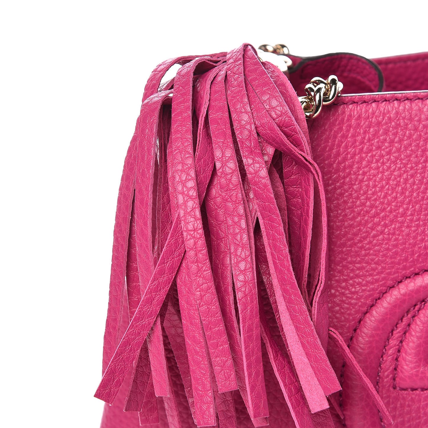 Cellarius Calfskin Small Soho Chain Shoulder Bag Bright Bouganville