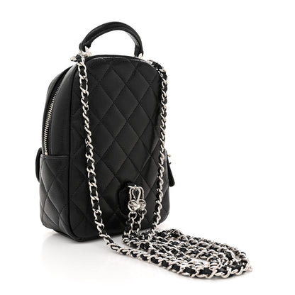 Chanel Caviar Quilted CC Mini Classic Backpack Black 3 of 12