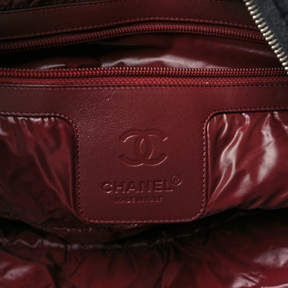 Chanel Nylon Quilted Large Coco Cocoon Tote Black 6 of 9