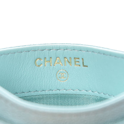 Chanel Caviar Quilted Boy Card Holder Blue 6 of 8