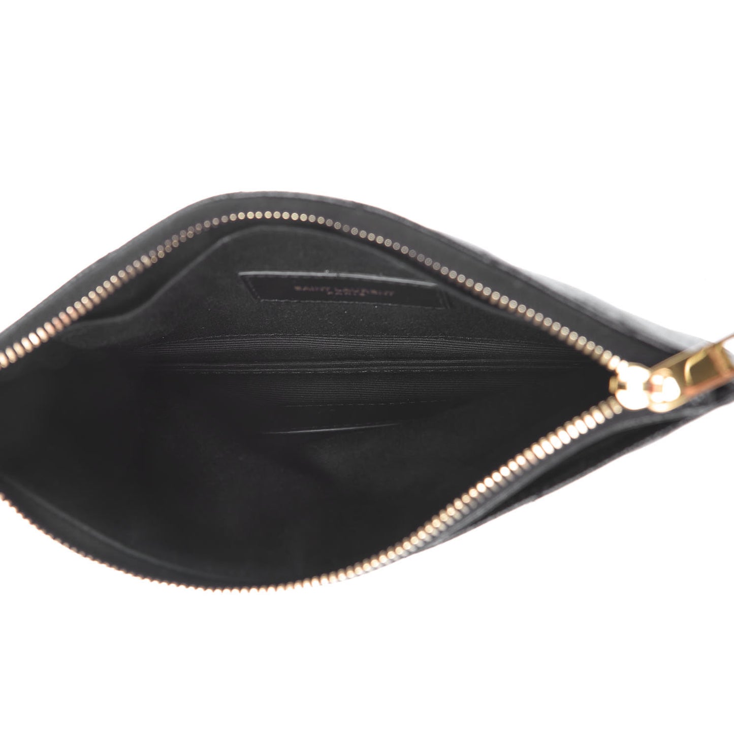 Grain De Poudre Chevron Monogram Bill Pouch Black