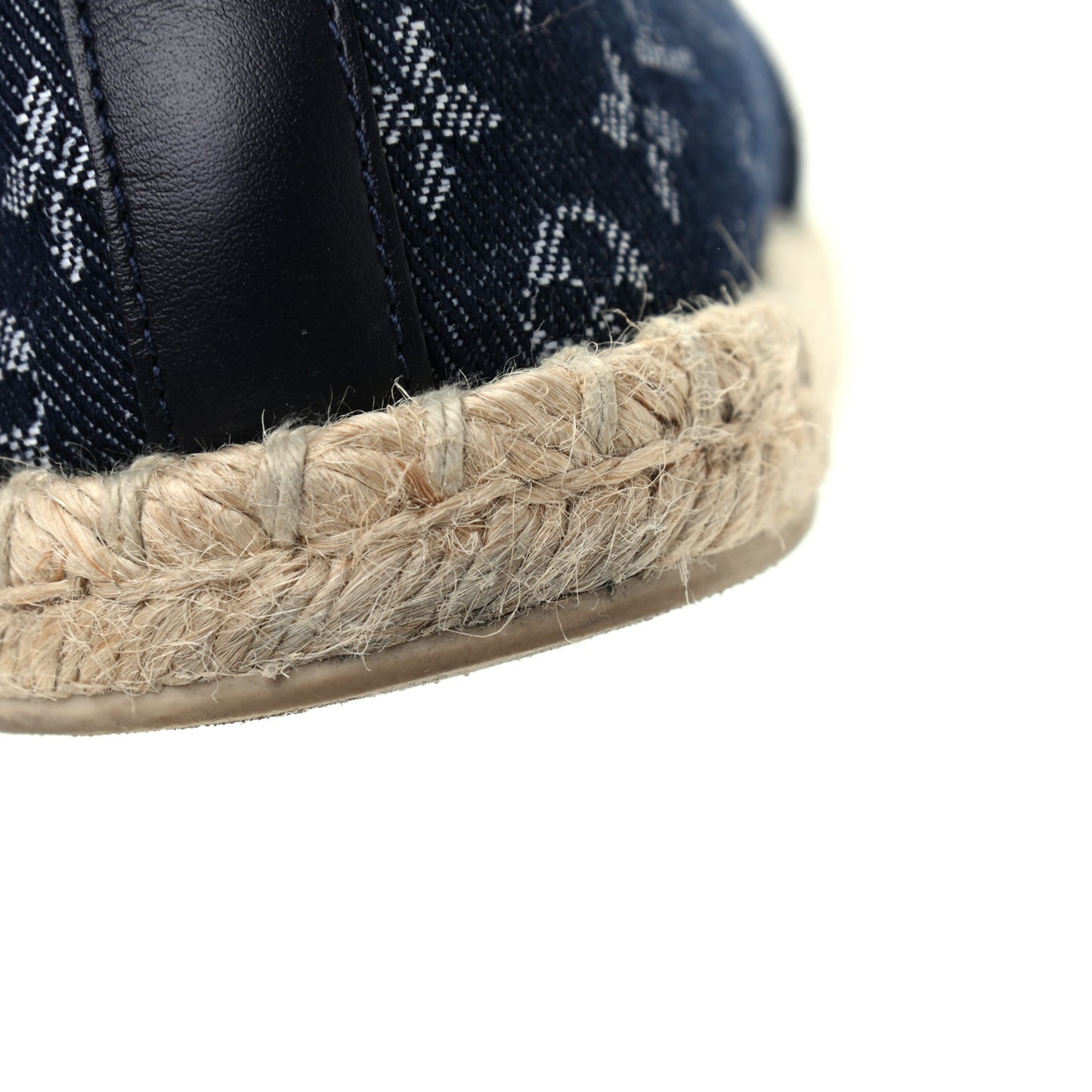 Monogram Denim Waterfall Espadrille 40 Marine