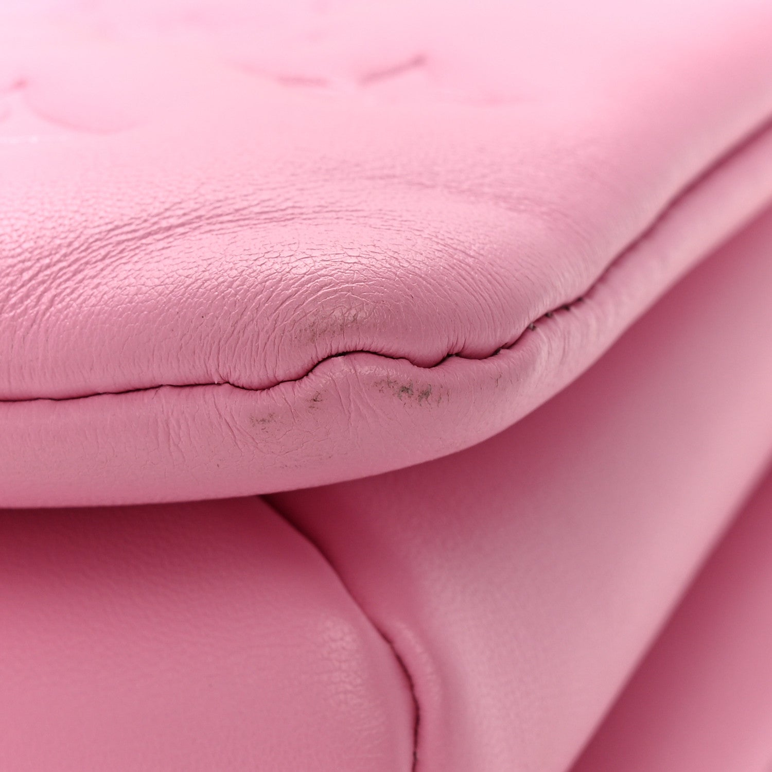 Louis Vuitton Lambskin Embossed Monogram Coussin PM Rose Bonbon 12 of 15