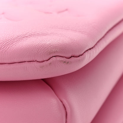 Louis Vuitton Lambskin Embossed Monogram Coussin PM Rose Bonbon 12 of 15