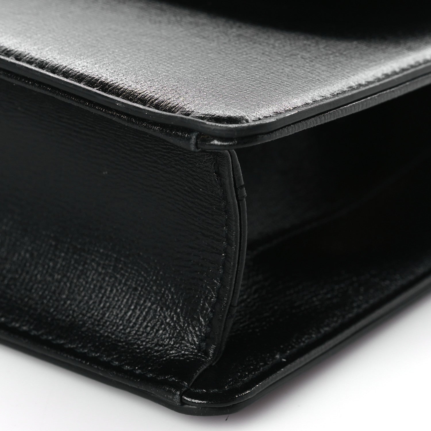 Gucci Textured Calfskin Small Torchon GG Ring Shoulder Bag Black 9 of 9