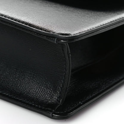 Gucci Textured Calfskin Small Torchon GG Ring Shoulder Bag Black 9 of 9