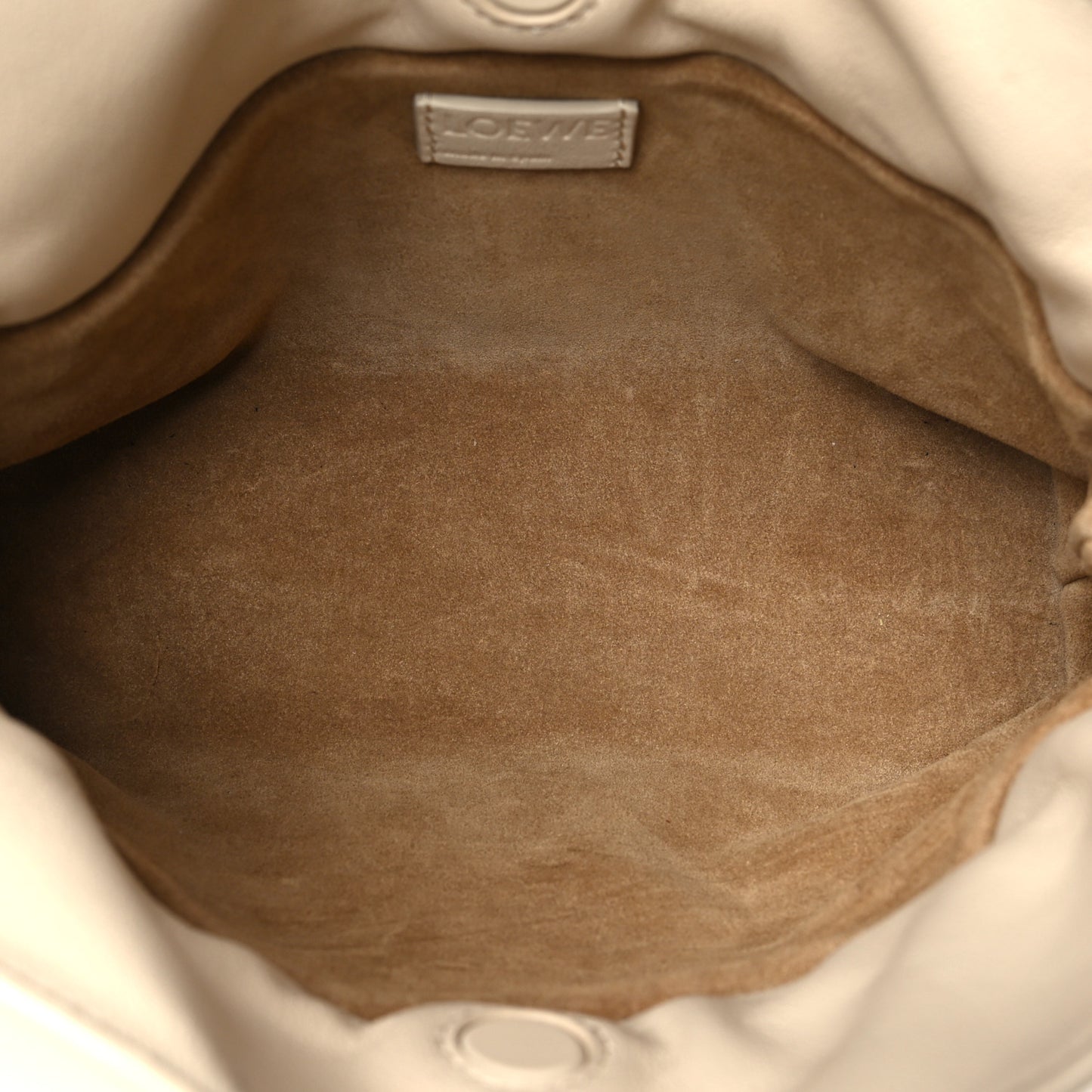 Calfskin Mini Flamenco Knot Clutch Angora
