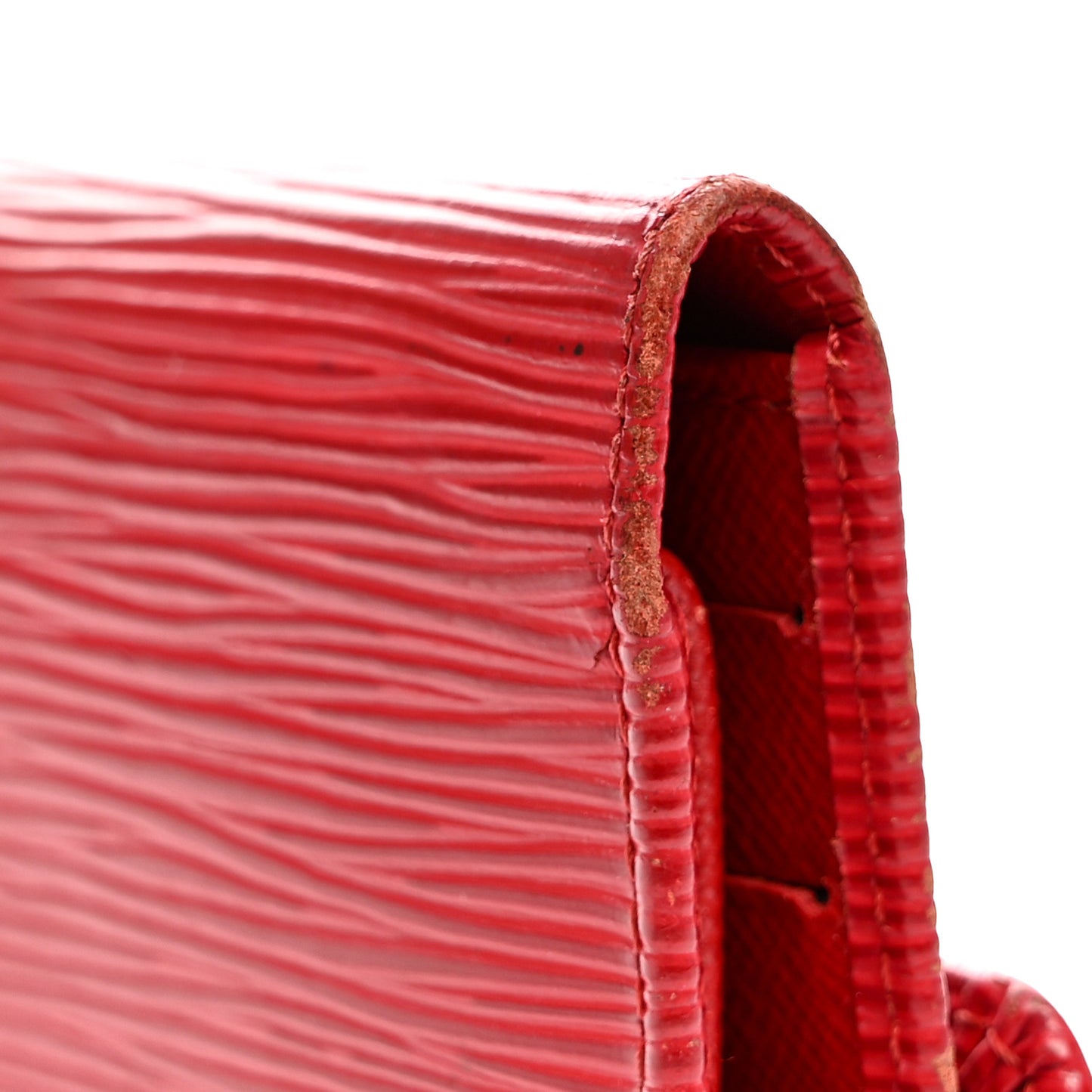 Epi Porte Tresor International Wallet Castillan Red