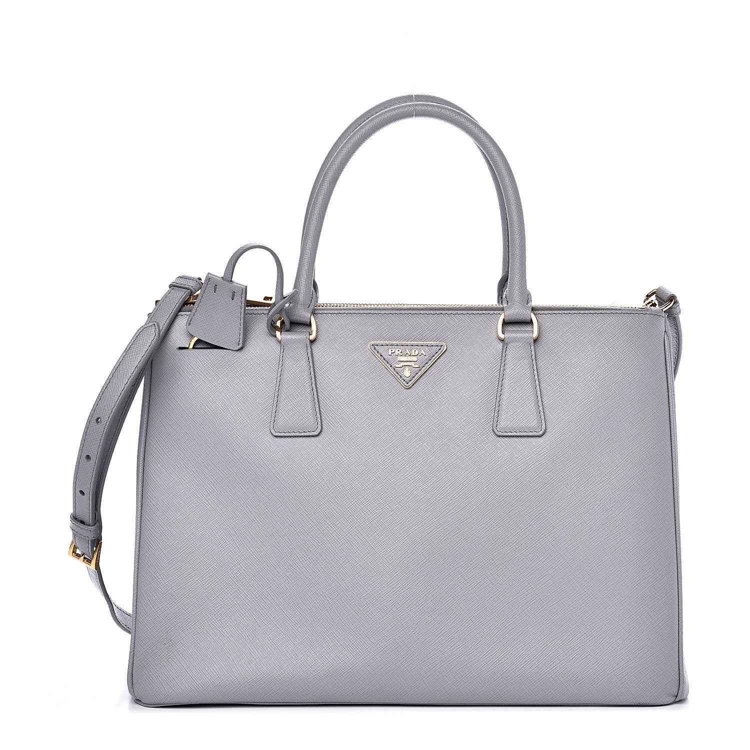 Prada Saffiano Medium Galleria Double Zip Tote Granito 1 of 14
