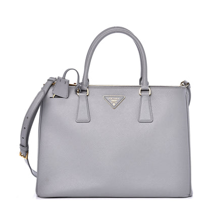 Prada Saffiano Medium Galleria Double Zip Tote Granito 1 of 14