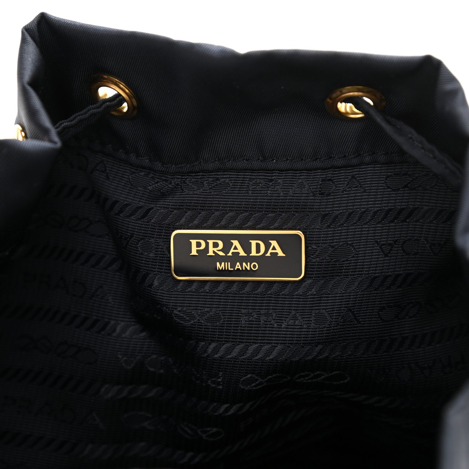 Prada Saffiano Tessuto Nylon Mini Bucket Crossbody Bag Bleu 6 of 9