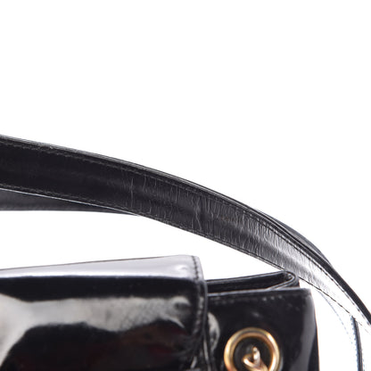Chanel Patent Flap Shoulder Bag Black 17 of 21