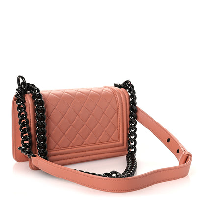Chanel Calfskin Quilted Small Boy Flap Light Pink 3 of 12