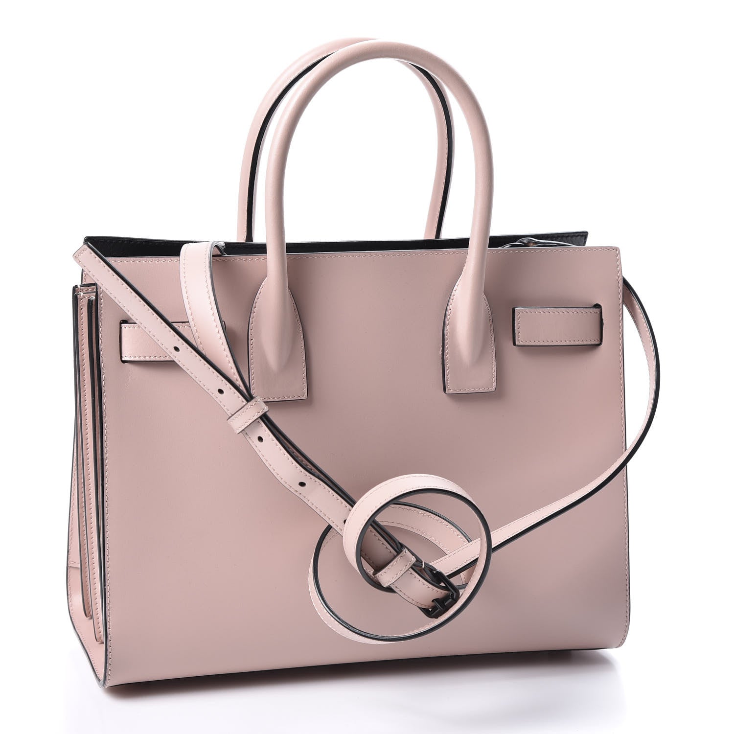 Saint Laurent Smooth Calfskin Baby Sac De Jour Pale Pink 2 of 9