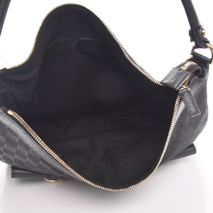 Gucci Monogram Pocket Hobo Black 5 of 11